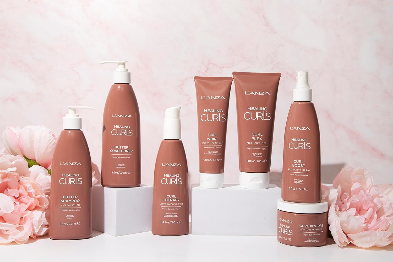 L'ANZA Healing Curls Leave-In Styling Range, Curl-Defining Cream, Treatment & Memory Flex Gel for Curly Hair, Hydrates, Anti-Frizz, Soft Hold, Color Safe Anti-Humidity Strengthening Care, Sulfate Free - Image 6