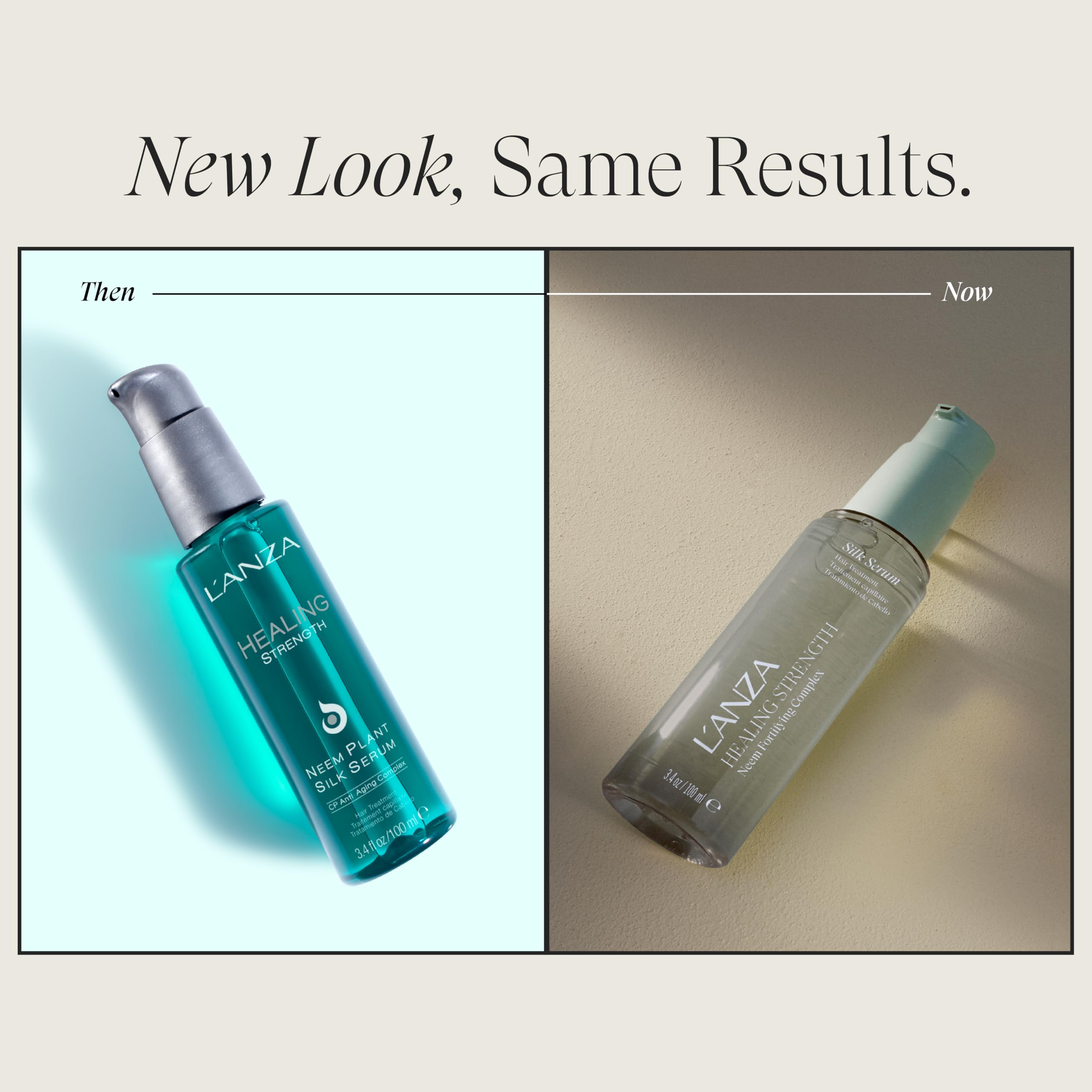 L'ANZA Healing Strength Silk Serum Strengthening Hair Treatment, Repairs Damage, UV & Heat Protection, Smooths Split Ends, Glossy Shine, Anti Humidity & Frizz, Color Safe, Sulfate Free, New Bottle - Image 2