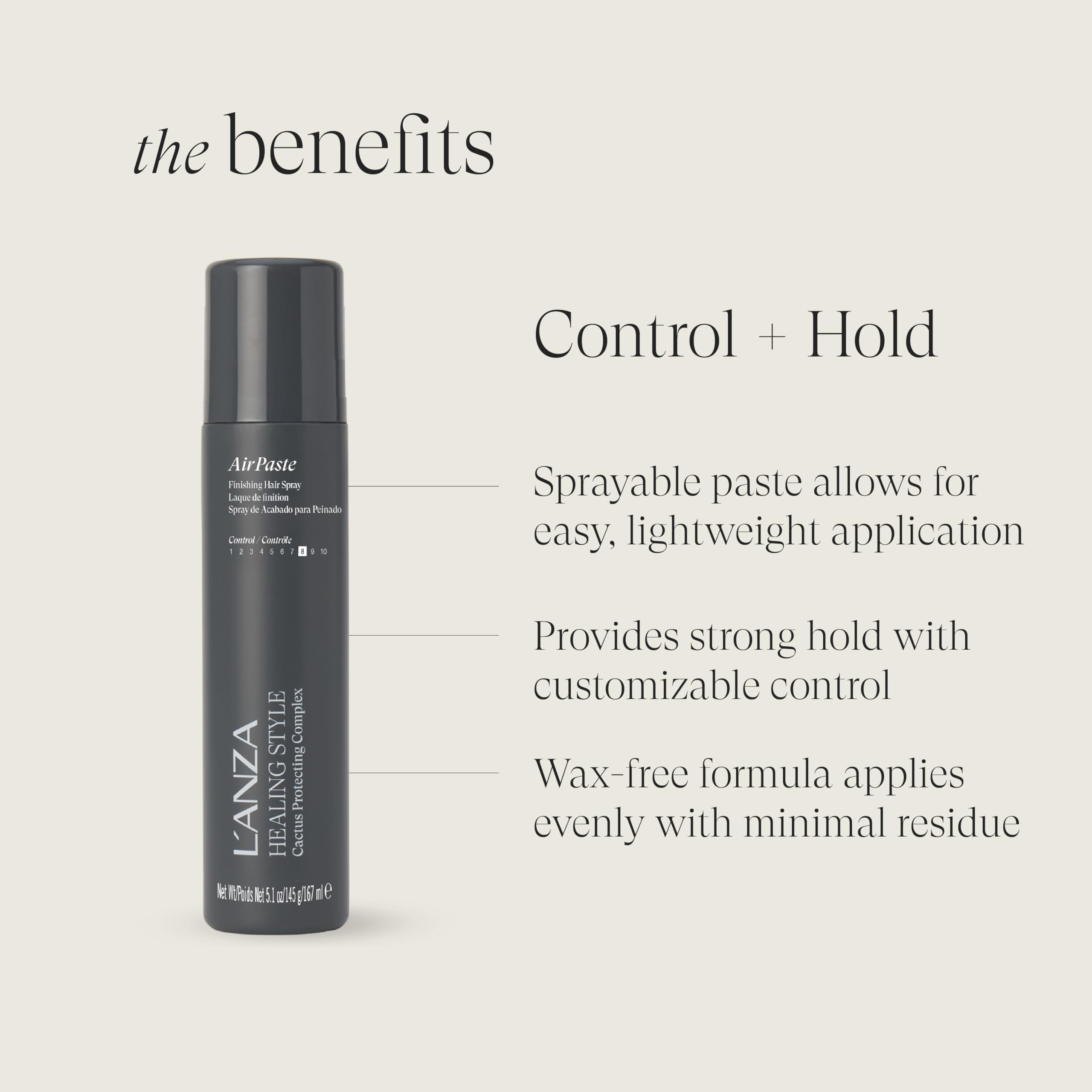 L'ANZA Healing Style Air Paste with Strong Hold Effect, Nourishes and Refreshes the Hair While Styling, With Keratin Cactus Complex for a Shiny Weight-Free Look (5.1 Fl Oz) - Image 3