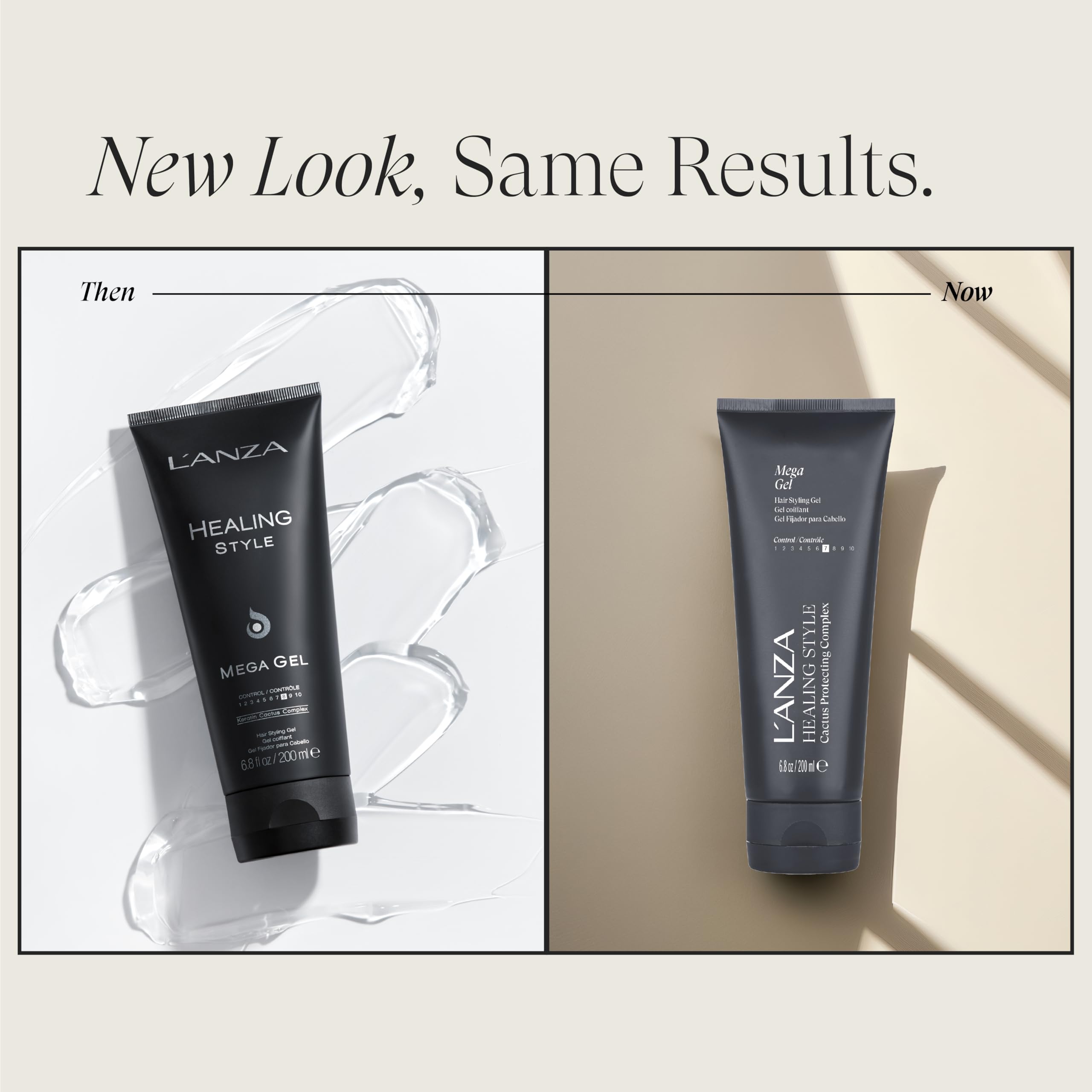 L'ANZA Healing Style Mega Gel with Strong Hold Effect, Nourishes and Refreshes the Hair While Styling, With Keratin, Alcohol-free Formula, and UV Rays Protection to Prevent Damage (6.8 Fl Oz) - Image 2