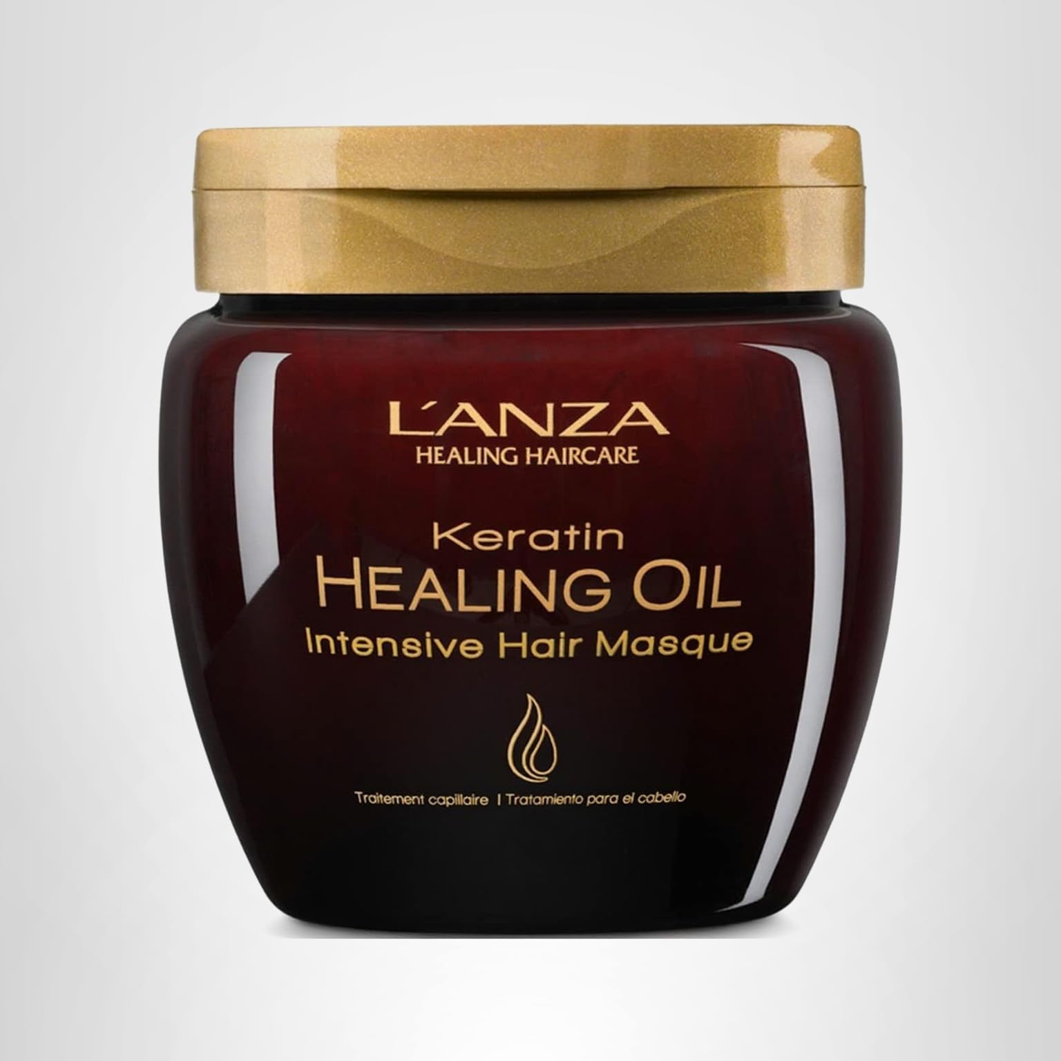 L'ANZA Keratin Healing Oil Intensive Hair Masque Deep Conditioning Mask, Restores Moisture, Repairs Damage, Improves Elasticity, Softness & Shine, Color Safe Anti-Humidity, Sulfate Free (7.1 Fl Oz) - Image 9