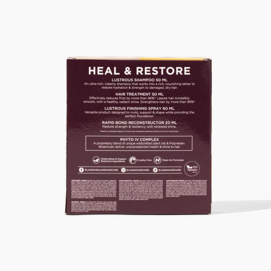 L'ANZA Keratin Healing Oil Sampler Hair Kit, Keratin Hair Oil Treatment with Travel Size Shampoo, Finishing Hair Spray & Rapid Bond Reconstructor Hair Care Kit in a Gift Box(1.7/2/0.68 Fl Oz) - Image 8