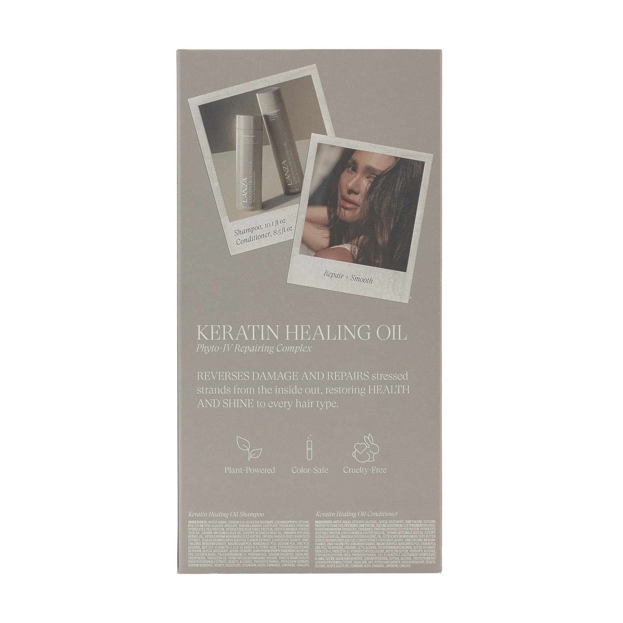 L'ANZA Keratin Healing Oil Shampoo & Conditioner Set, for Dry Damaged Hair, Moisturizing, Detangles, Reduces Breakage, Adds Shine, Anti-Frizz, Color Safe Anti-Humidity Strengthening Care, Haircare Kit - Image 10